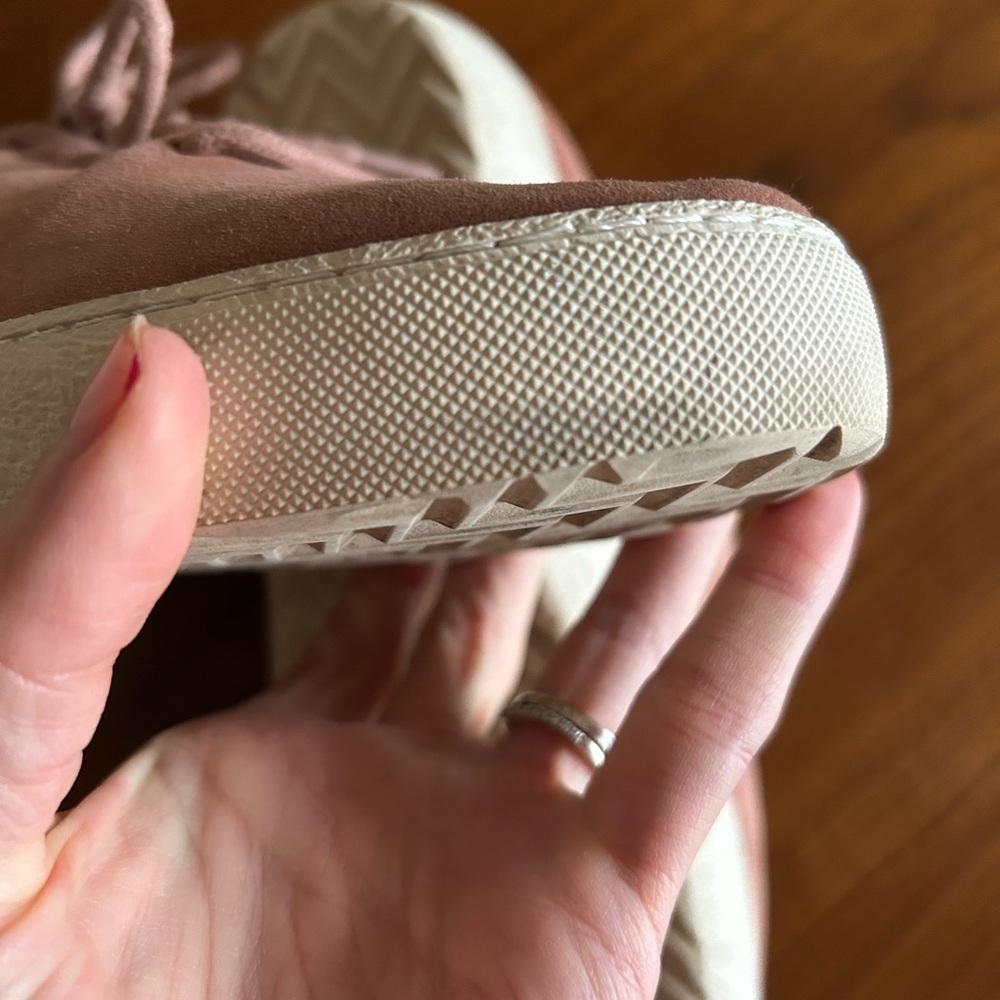 Frye Webster Low Lace Pink Suede Sneakers - Picture 7 of 8